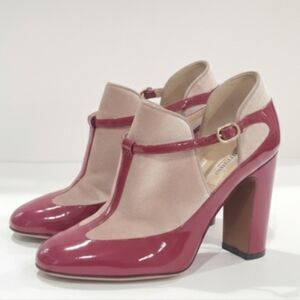 Valentino Garavani patent velvet pump size 38 Mary Jane